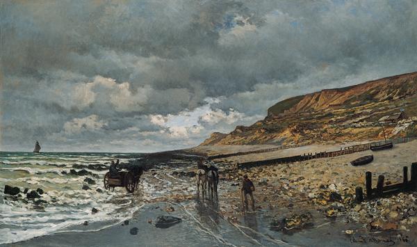 Claude Monet La Pointe de la Heve at Low Tide